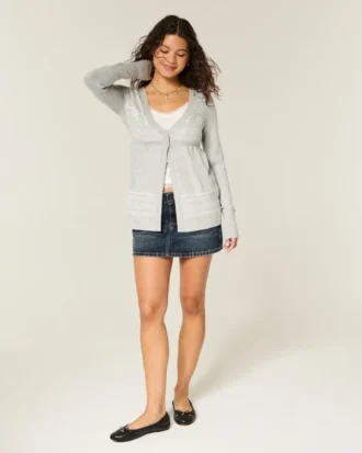 Langermet Flyaway Babydoll Cardigan