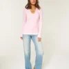 Langermet Henley med hette