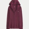 Langermet Henley med hette