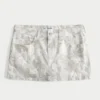 Lav midje Camo Twill miniskjørt