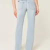 Lav midje, lys vask, avslappet, rett jeans