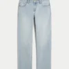 Lav midje, lys vask, avslappet, rett jeans