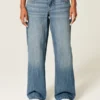 Lav midje, medium vask Los Angeles grafisk baggy jeans