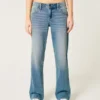 Lav midje, medium vasket, avslappet, rett jeans