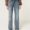 Lav midje, medium vasket, avslappet, rett jeans