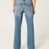 Lav midje, medium vasket, avslappet, rett jeans