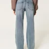 Lav midje, medium vasket, avslappet, rett jeans