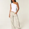 Lav midje Y2K Camo Baggy Jeans