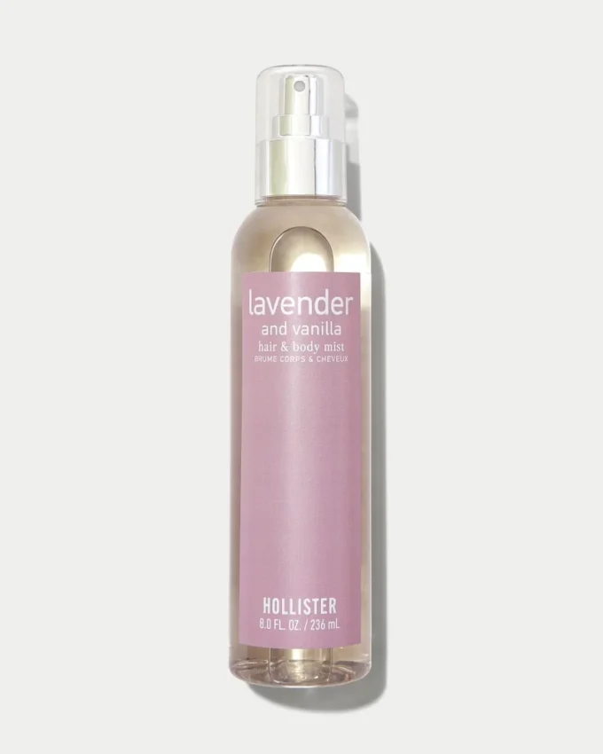 Lavendel og vanilje hår- og kroppsspray