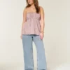 Lavt sittende baggy jeans i medium vask