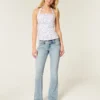 Lavt sittende bootcut-jeans