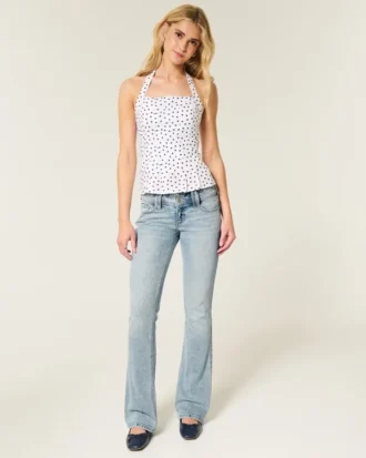 Lavt sittende bootcut-jeans