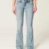 Lavt sittende bootcut-jeans