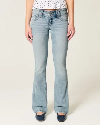 Lavt sittende bootcut-jeans