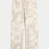 Lavt sittende camouflage-baggyjeans
