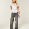 Lavt sittende grå baggy jeans