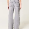 Lavt sittende grå baggy jeans