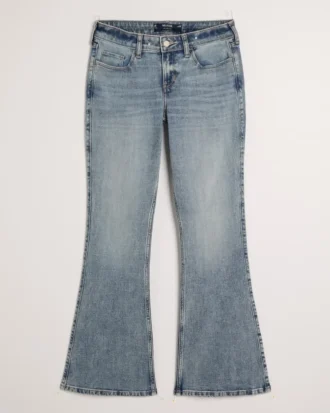 Lavt sittende jeans med medium vask og vidde