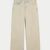 Lavt sittende, lysvaskede baggy jeans