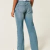 Lavt sittende, mediumvasket, avslappet, rett jeans