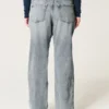Lavt sittende, mediumvasket, avslappet, rett jeans