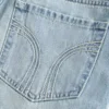 Lavt sittende miniskjørt i denim