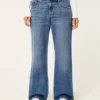 Lavt sittende, mørkvaskede baggy jeans