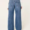 Lavt sittende, mørkvaskede baggy jeans