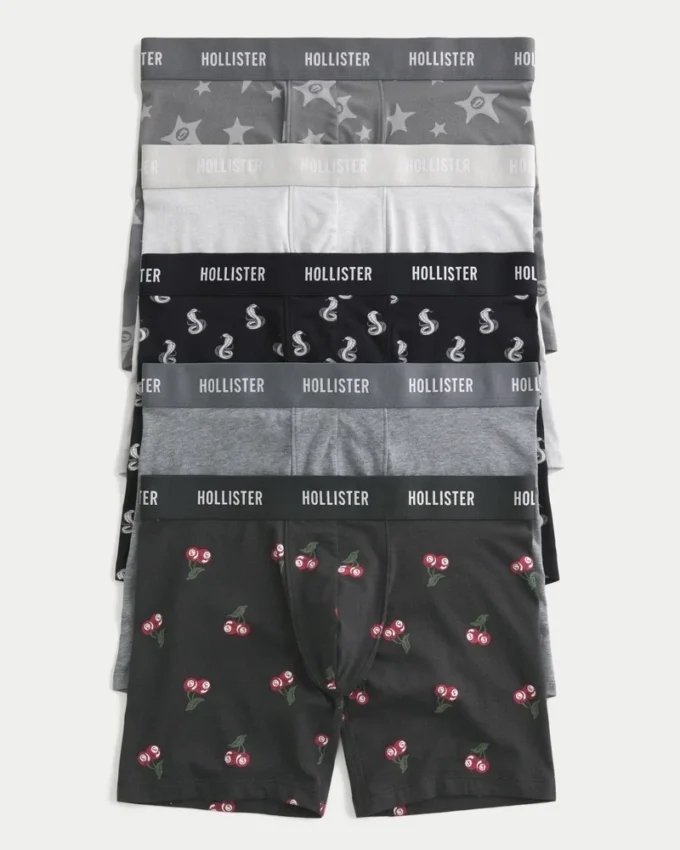 Lengre boxershorts, 5-pakning