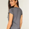 Lett Body-Skimming Butterfly Graphic Tee