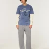 Logo-grafikk Baggy jeans