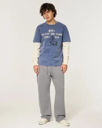 Logo-grafikk Baggy jeans