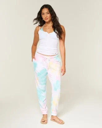 Logo Grafisk vaskeeffekt Terry Joggers