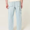 Lysvaskede, baggy Carpenter-jeans