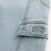 Lysvaskede baggy malerjeans
