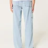 Lysvaskede baggy malerjeans