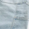 Lysvaskede baggy malerjeans