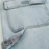 Lysvaskede baggy malerjeans