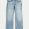 Lysvasket, avslappet bootcut-jeans