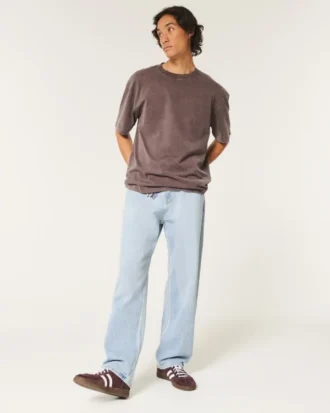 Lysvasket baggy jeans