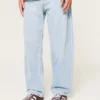 Lysvasket baggy jeans