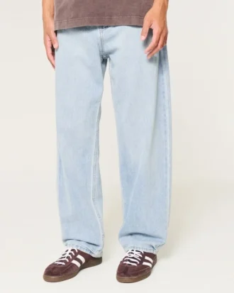 Lysvasket baggy jeans