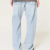 Lysvasket baggy jeans
