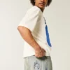 Lysvasket brodert terning Skater Baggy Jeans