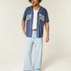 Lysvasket New York Graphic Super Baggy Jeans