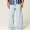 Lysvasket New York Graphic Super Baggy Jeans