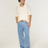 Lysvasket skaterbaggyjeans
