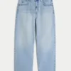Lysvasket skaterbaggyjeans