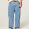 Lysvasket skaterbaggyjeans