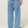 Lysvasket skaterbaggyjeans